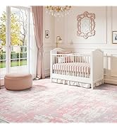 Rugflix 8x10 Area Rugs for Living Room, Washable Large Rug Stain-Resistant Low Pile, Modern Carpe...