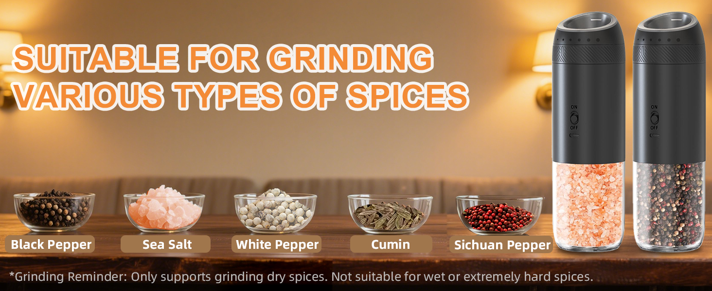 SUITABLE FOR GRINDING VARIOUS TYPES OF SPICES
