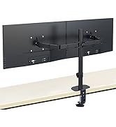Suptek Dual LED LCD Monitor Desk Mount Heavy Duty Fully Adjustable Stand for 2 / Two Screens up t...