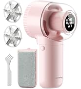 Fabric Shaver, ?? ???? ?? Rechargeable Lint Remover with Brush, Large Sweater Shaver with Digital...