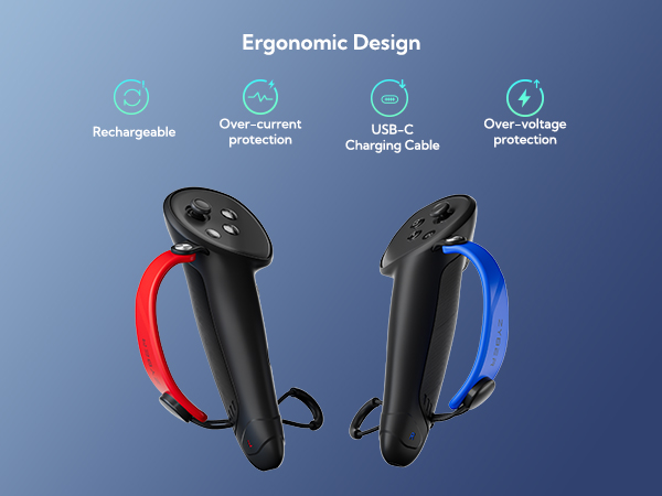 ZYBER Rechargeable Controller Grips for Meta Quest 3S/3 Accessories