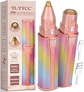 YLYYCC Facial Hair Removal for Women, Electric 2 in 1 Face Shaver and Eyebrow Trimmer, Rechargeab...