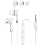 Wired Earbuds with Microphone, 3.5mm Jack In-Ear Headphones for Computer, Office Meetings, Aux Co...