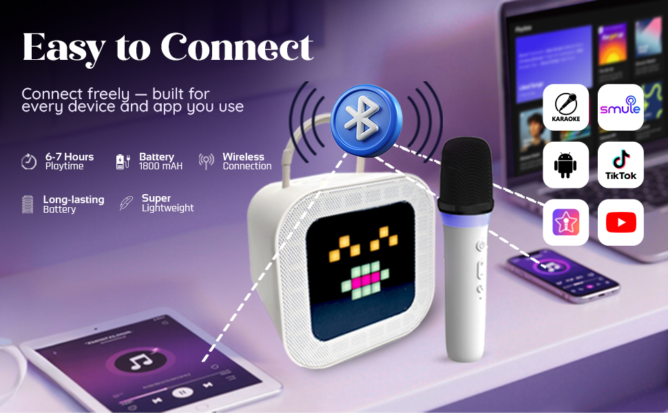 Ellytra Karaoke Machine for kids
