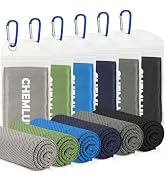 CHEMLUK Cooling Towels for Neck and Face: Instant Cool Towel for Hot Weather UPF 50 Quick Dry Mic...