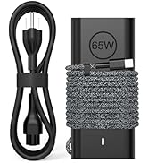Newest Slim 65W USB C Laptop Charger for Dell Latitude XPS Chromebook Computer Fast Charging Type...
