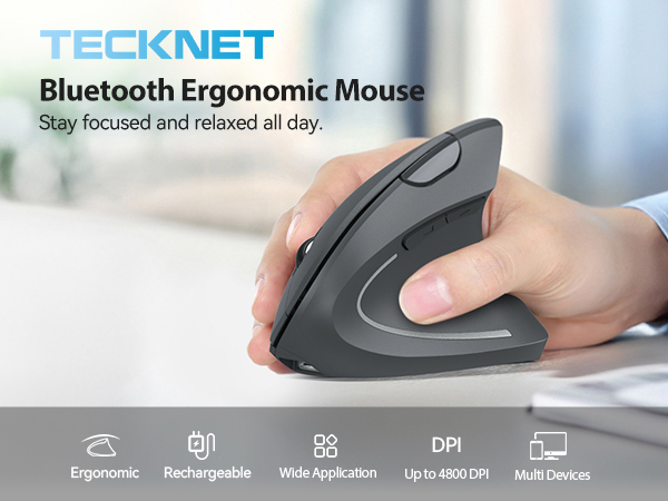 ergonomic mouse grey