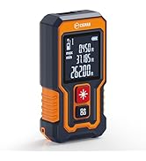 Laser Measuring Tool 262Ft, CIGMAN Pocket-Size Digital Laser Tape Measure, Mini Rechargeable Lase...