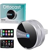 OTTOCAST Mini Tube Wireless CarPlay Android Auto Adapter 2026, Cut the Cord, Zero Lag 5GHz WiFi, ...