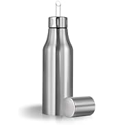 OlBuWa Stainless Steel Oil Dispenser Bottle - 1000ML Leak-Proof Oil Container for Kitchen, Olive ...
