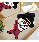 Shovagy Skull Rug Cool Bathroom Rugs Tufted Extra Large Soft Absorbent Quick Dry Bath Mats for Ba...