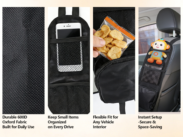 3-in-1 Car Backseat Organizer