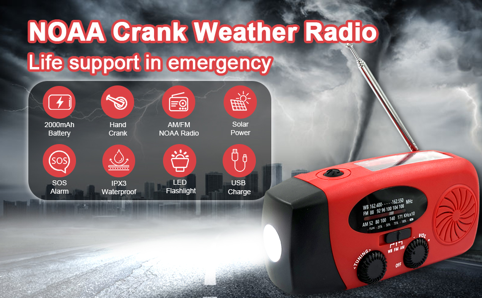 NOAA Crank Weather Radio