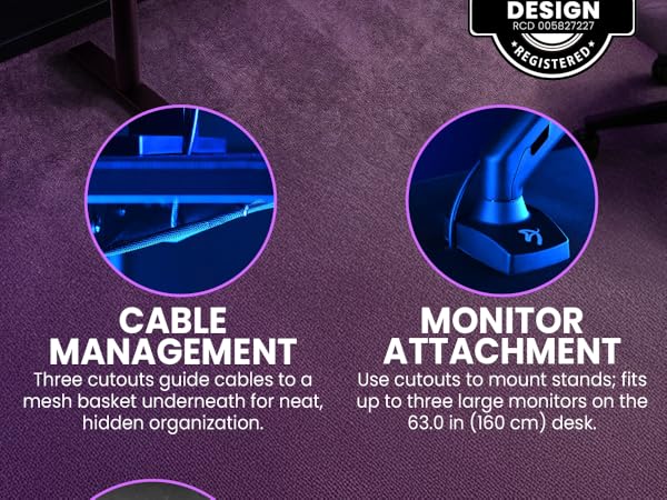 Arozzi gaming desks with ergonomic layout &amp;amp; clean design