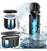 600GPH Pool Filter, UV Sterilzer for 300-1000 Gallon Swimming Pool, Small Pool Filter Green Pool ...