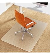 Office Chair Mat for Carpet: 36"x48" Computer Desk Floor Mat -PVC Plastic Rug Carpet Protector Ma...