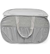 Collapsible Laundry Baskets, Tear Proof Pop Up Laundry Hamper with Lid, Dual Handles Durable Fold...