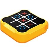 Tic Tac Toe Bolt Game,3-in-1 Handheld Puzzle Game Console,Portable Travel Games for Educational a...