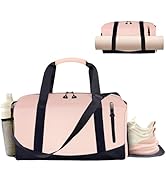 Kanonmaori Yoga Mat Bag, Gym Workout Bag with Water Bottle Pocket, Pilates Bag for Women with Wet...