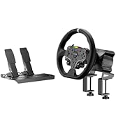 MOZA R3 Racing Simulator 4PCS Wheel &amp; Pedals bundle for PC: R3 Direct Drive Base, ES Lite Steerin...