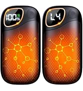 Hand Warmers Rechargeable - 2 Pack Magnetic Electric Hand Warmer 7000mAh, 20Hrs Warmth 4 Levels H...