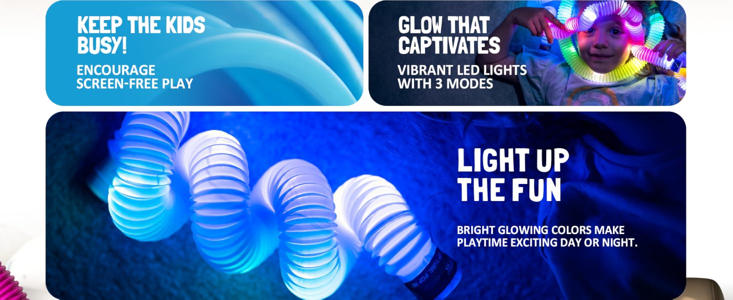 LED Pop Tubes Stocking Stuffes Toddler Toys
