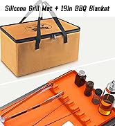 BANGIE BBQ Blanket 19 Inch + Silicone Grill Mat 17 Inch