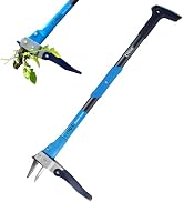 CYRUS Weed Puller Tool - 3-Claw 39‘’ Gardening Hand Tool with Ergonomic Aluminum Handle, High-Res...