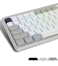 Womier Japanese Cute Keycaps - PBT Keyboard Keycaps Custom Shine Through Backlit 60 65 75 100 Percen...