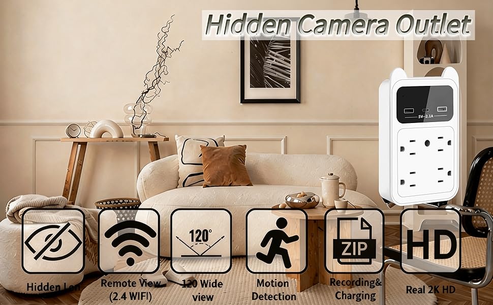 The function of the outlet camera