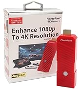 Mcbazel PhotoFast 4K Gamer+ 1080p to 4R Resolution Adapter for Switch/Switch OLED/WiiU/ PS4/ Chro...