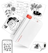 ORGBRO Sticker Printer Machine, X3 Mini Printer Print Pods Portable Thermal Inkless Sticker Maker...