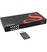 SIIG 4-Port 4K HDMI KVM Switch Multiviewer - 4 in 2 out, 4K@60Hz, Quad Viewer, USB Keyboard/Mouse...