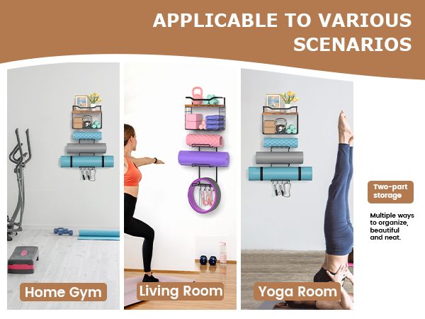 Yoga Mat Holder Wall Mount