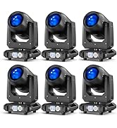 200W Dj Lights LED Moving Head, 14 Gobos 14 Colors Wash/Beam/Rainbow Spotlight Stage Effect 18-Fa...