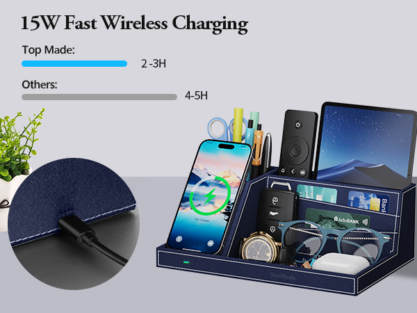 Remote Control Holder with wireless charger