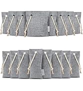 CLEVAST 16 Pack Activated Bamboo Charcoal Air Purifying Bags(8x100g, 8x50g), Natural Fresh Odor A...