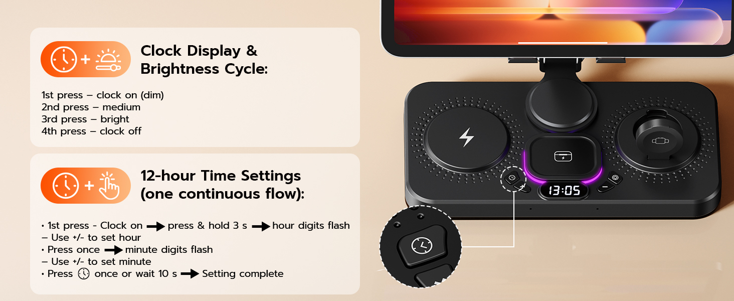 ipad iphone charging station
