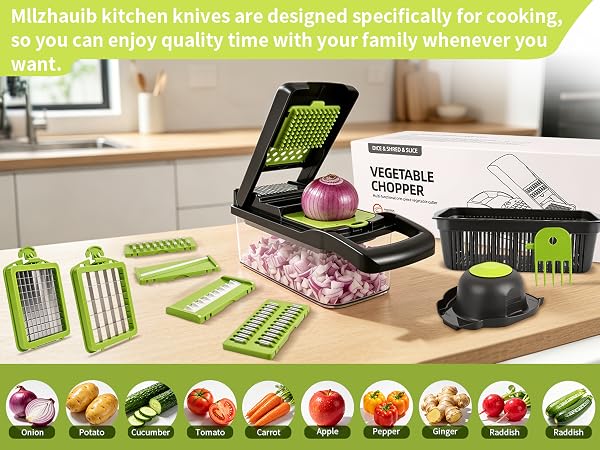 vegetable chopper with container