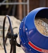 WORKPRO 4.6 Cu.Ft. Electric Cement Mixer, 600W 0.8HP Portable Concrete Mixer with Wheels &amp; Stand ...