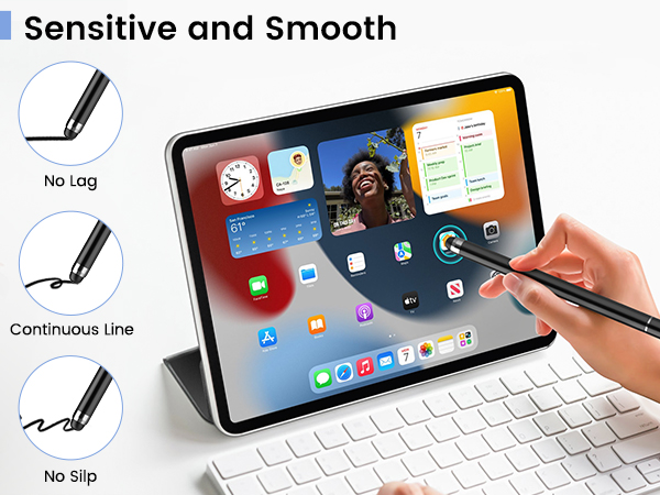 stylus Black, blue and purple