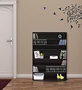 FURINNO JAYA 6-Tier Multimedia Storage Tower, Espresso