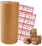 LuckyGuard 12"x400' Honeycomb Packing Paper Bubble Wrap for Moving Protective Roll Recyclable and...