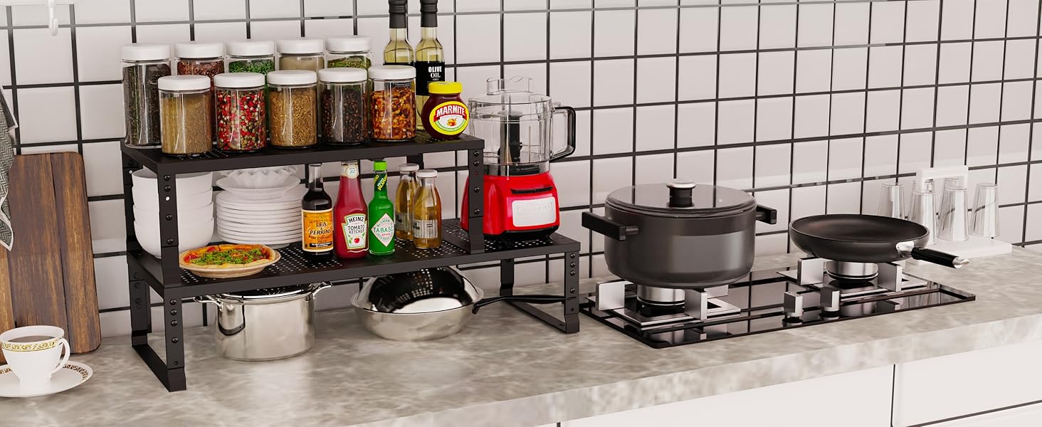 Expandable &amp; Stackable Cabinet Organizer