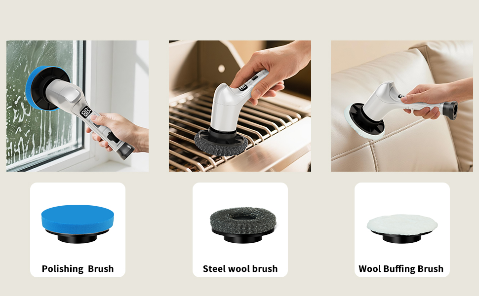 spinning cleaning brush