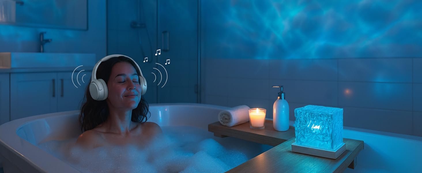 ocean wave projector light cordless