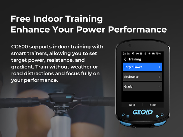 bike computer with free indoor training