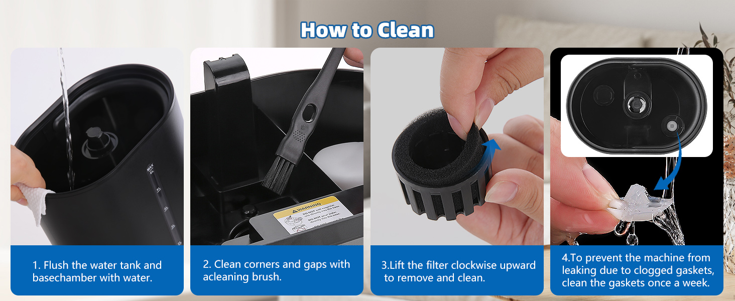 How to clean the humidifiers?