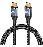 Poyiccot USB C to USB C Cable 5ft, 240W USB C Cable Fast Charging, (48V5A) PD 3.1 USB C Charger C...