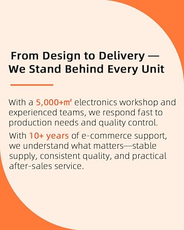 From design to delivery with 5000+ square meter workshop and 10+ years of support